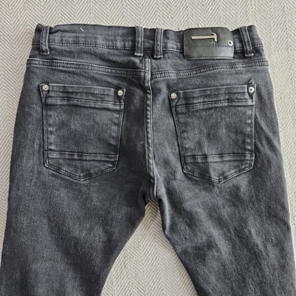 Copper Rivet Jeans Men's Size 32x30 Black Distressed Stretch RN# 140689 - Picture 5 of 16